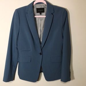 Banana Republic Blue Tailored Single-Button Blazer